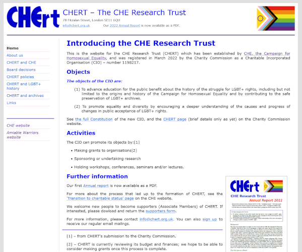 The CHE Research Trust CHE)